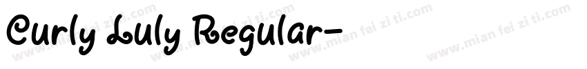 Curly Luly Regular字体转换